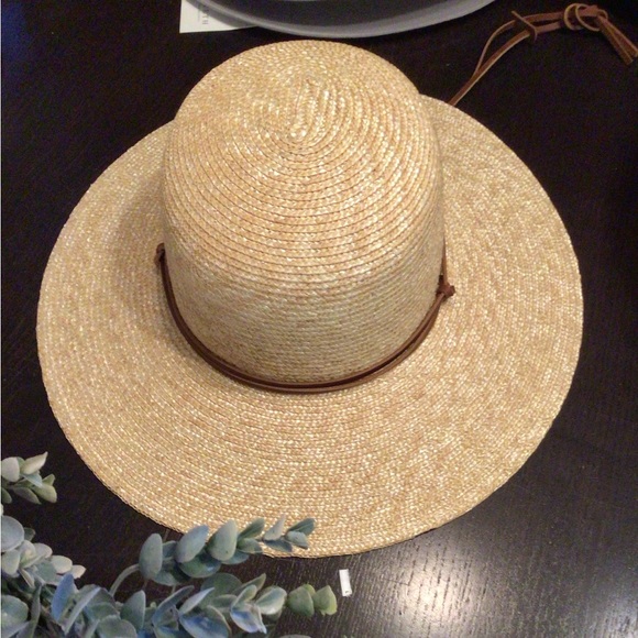 Boater Hat Fedora With Chin Strap SALE Rare Wyeth Chin Strap - Main Image